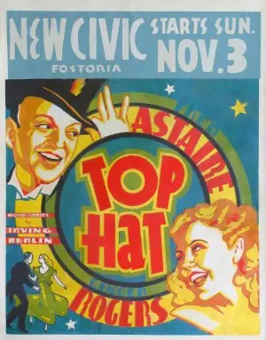 Top Hat (1935) Women's Colored  Long Sleeve T-Shirt - idPoster.com