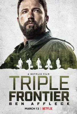 Triple Frontier (2019) Men's Colored  Long Sleeve T-Shirt - idPoster.com