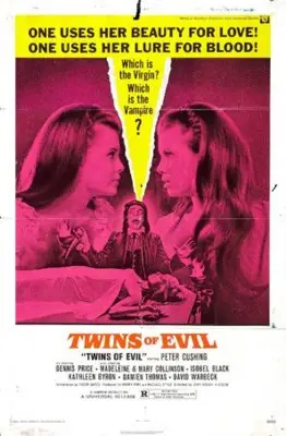 Twins of Evil (1971) Drawstring Backpack - idPoster.com