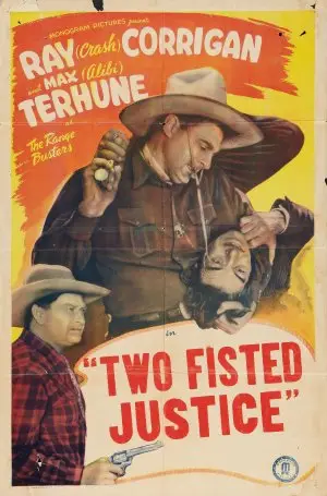 Two Fisted Justice (1943) Men's Colored  Long Sleeve T-Shirt - idPoster.com