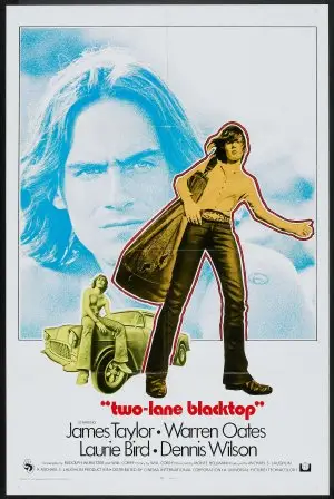 Two-Lane Blacktop (1971) Men's Colored  Long Sleeve T-Shirt - idPoster.com