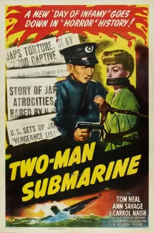 Two-Man Submarine (1944) Drawstring Backpack - idPoster.com