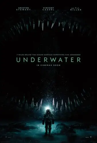 Underwater (2020) Men's Colored  Long Sleeve T-Shirt - idPoster.com