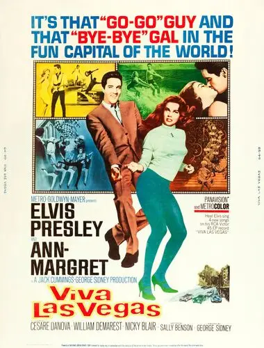 Viva Las Vegas (1964) Men's Colored  Long Sleeve T-Shirt - idPoster.com