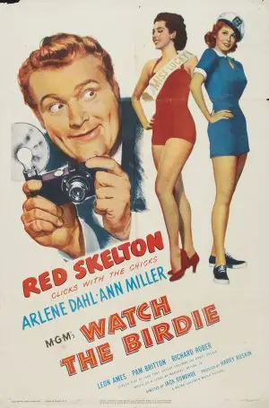 Watch the Birdie (1950) Women's Colored  Long Sleeve T-Shirt - idPoster.com