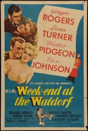 Week-End at the Waldorf (1945) White Tank-Top - idPoster.com