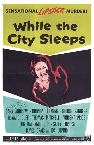 While the City Sleeps (1956) White Tank-Top - idPoster.com