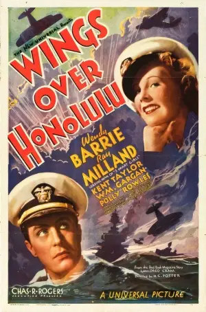 Wings Over Honolulu (1937) Men's Colored Hoodie - idPoster.com