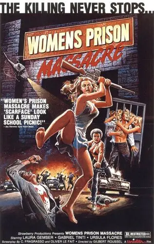 Women's Prison Massacre (1985) Kitchen Apron - idPoster.com