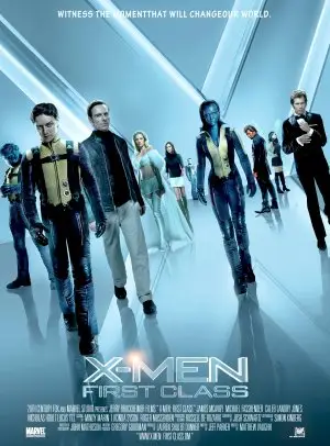 X-Men: First Class (2011) Men's Colored  Long Sleeve T-Shirt - idPoster.com