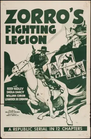 Zorro's Fighting Legion (1939) White T-Shirt - idPoster.com