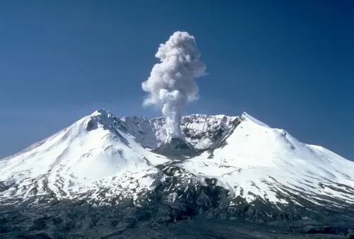 Volcanoes White T-Shirt - idPoster.com
