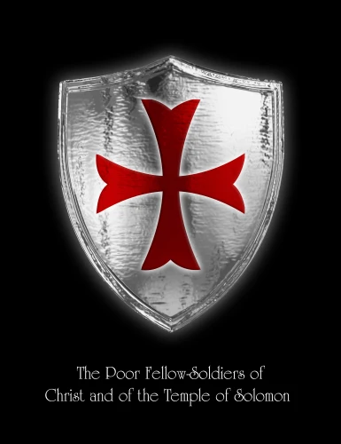 Knights Templar Cross Drawstring Backpack - idPoster.com