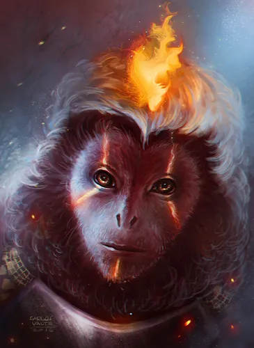 Year of the Fire Monkey Jigsaw Puzzle picture 1147854