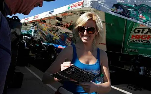 Courtney Force White T-Shirt - idPoster.com