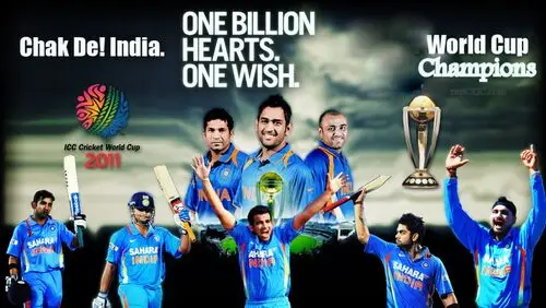 Indian Cricket Team Men's Colored T-Shirt - idPoster.com