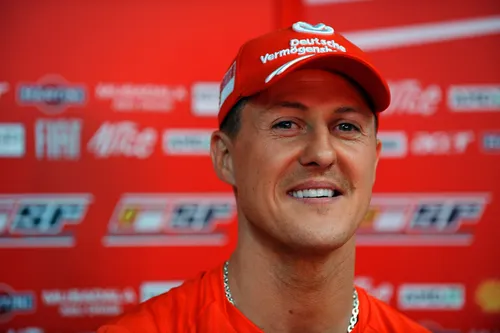 Michael Schumacher White T-Shirt - idPoster.com