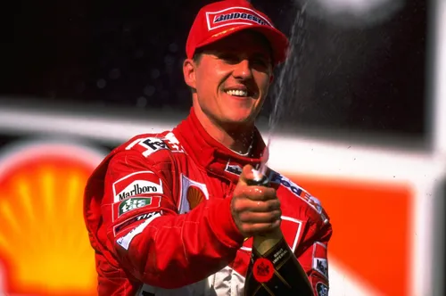 Michael Schumacher White T-Shirt - idPoster.com
