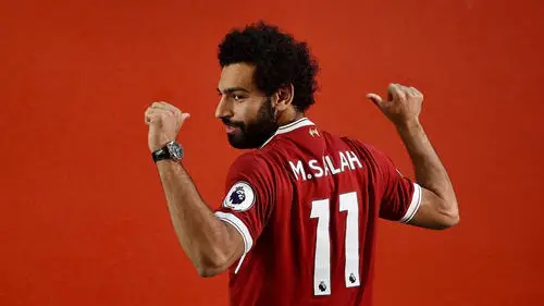 Mohamed Salah Men's Colored  Long Sleeve T-Shirt - idPoster.com