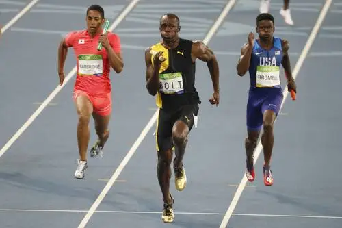 Rio 2016 Athletics Relay 4X100m men HS Fridge Magnet picture 536350