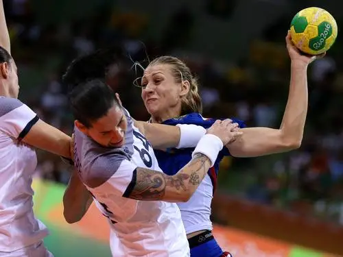 Rio 2016 Handball Women's Colored  Long Sleeve T-Shirt - idPoster.com