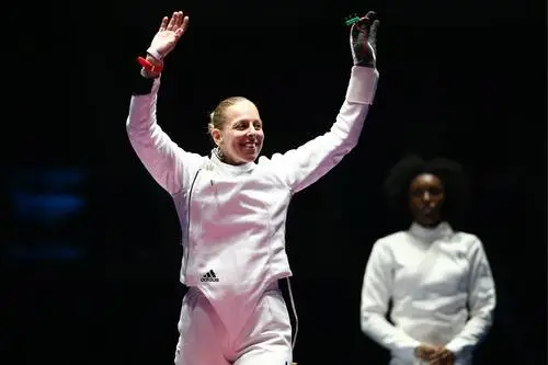 Rio 2016 Olympics Fencing Kitchen Apron - idPoster.com