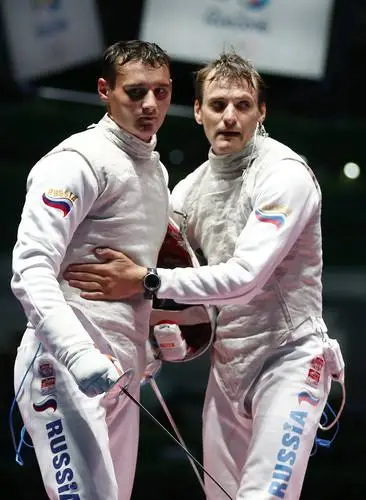 Rio 2016 Olympics Fencing White T-Shirt - idPoster.com