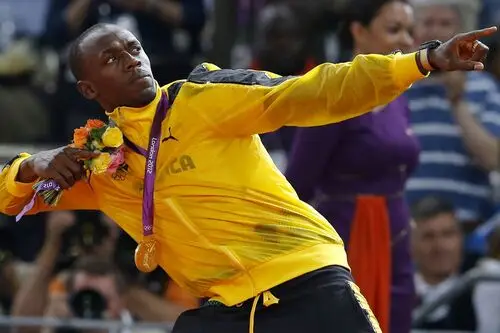 Usain Bolt Men's Colored  Long Sleeve T-Shirt - idPoster.com